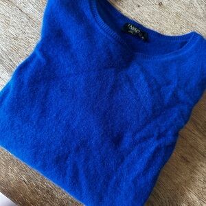 360 Cashmere Blue Crew Neck Sweater
